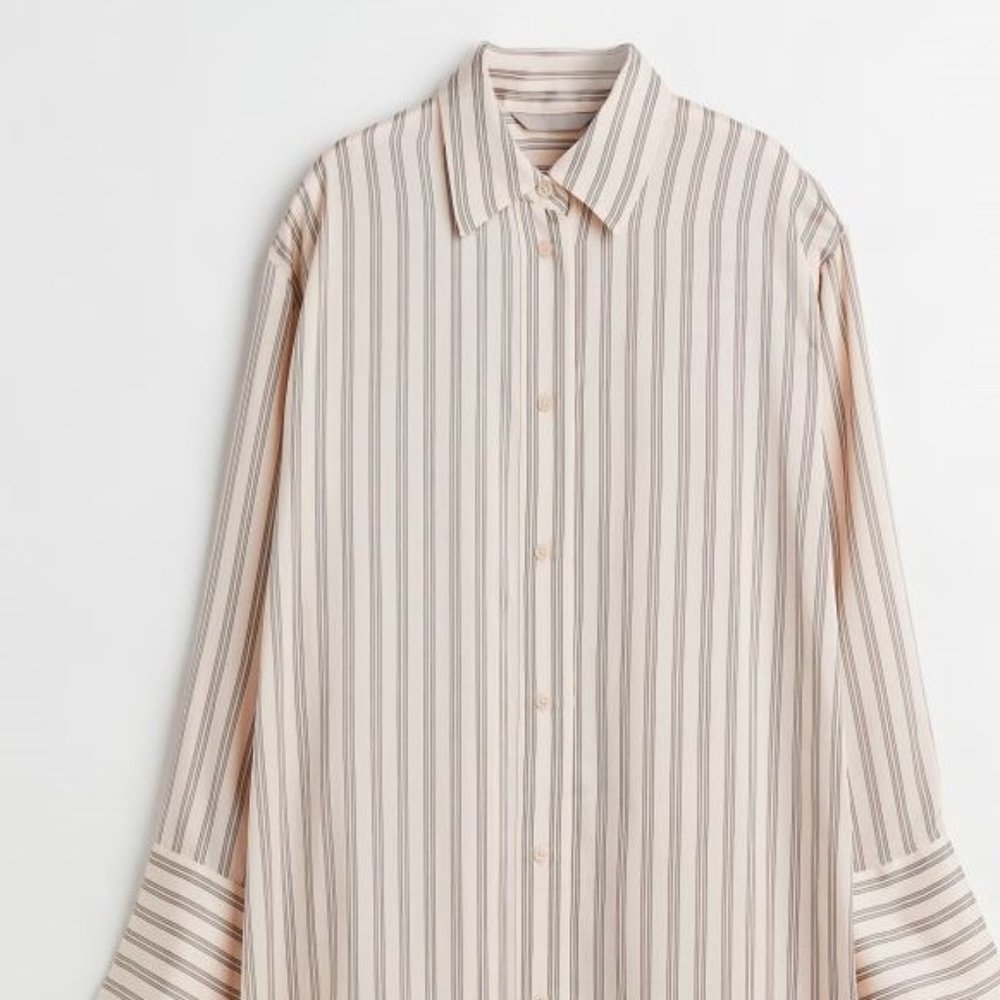H&M oversized long sleeve blouse